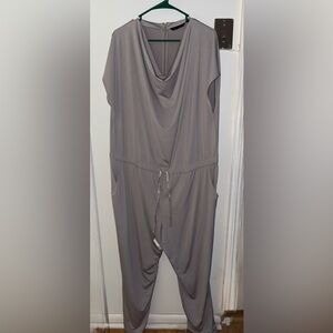 H by Halston Gray Jumpsuit